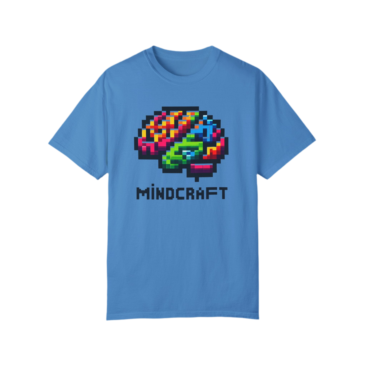 Mindcraft Unisex Gamer T-Shirt – Colorful Brain Design for Creative Minds